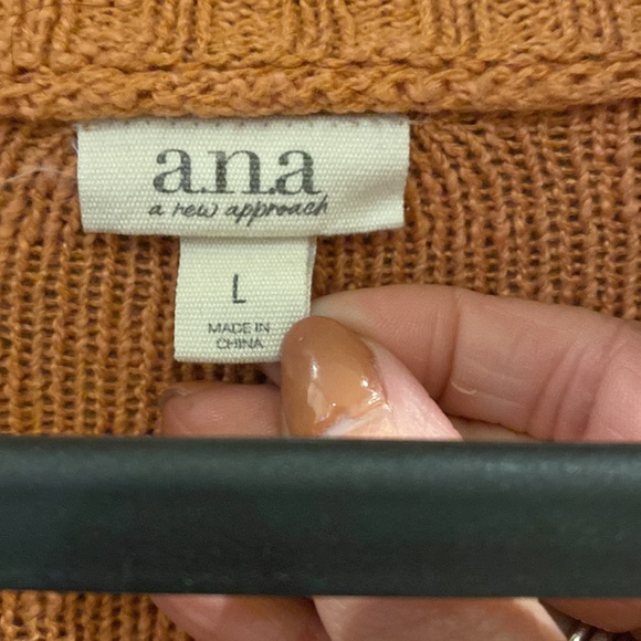 A.N.A. Orange open front sweater - size L - Picture 2 of 4